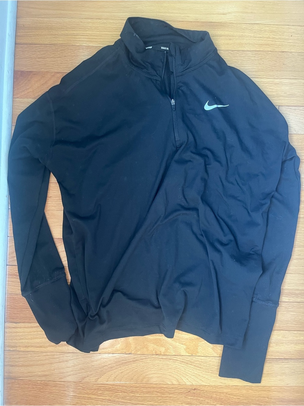 Nike Black Quarter-Zip Athletic Pullover